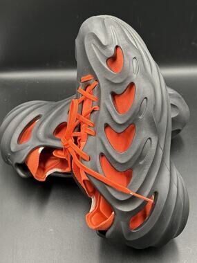 ADI FOM Q SLIDES Black & Orange AdiFom Q Mens US 12 Adidas